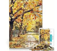 Rompecabezas Paseo Otoñal Urbano de 1000 Piezas,Juguete Creativo para desarrollar la Habilidad,componentes Resistentes y de Corte Limpio,Ideal para Viajar,Juego Mental,Regalo (50x75cm)