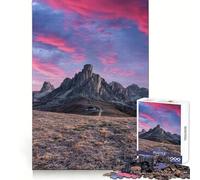 Rompecabezas Passo Giau Ra Gusela de 1000 Piezas para Adultos, Juguete de lógica, Divertido y Relajante, diseño para armar, Regalo de Papá Noel (50x75cm)