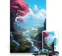 Rompecabezas Pastel Fuji para Adolescentes, 1000 Piezas, Juguete Mental, diversión, Corte Premium, Regalo Original (38x52cm)