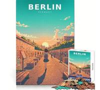 Rompecabezas Pastel Silence at The Berlin Wall de 1000 Piezas para Adultos, Juguete para ejercitar la Mente, Juego de Interior, Pieza de Arte de Corte preciso (38x52cm)