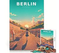 Rompecabezas Pastel Silence at The Berlin Wall para Adolescentes, 1000 Piezas, Juguete de razonamiento y Habilidad, Juego Relajante, Corte Exacto, Regalo de Santa Claus (38x26cm)