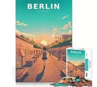 Rompecabezas Pastel Silence at The Berlin Wall para Adolescentes, 1000 Piezas, Juguete de razonamiento y Habilidad, Juego Relajante, Corte Exacto, Regalo de Santa Claus (38x26cm)