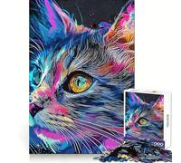 Rompecabezas Paws and Paint de 1000 Piezas para Adolescentes Juguete de Habilidad para Rompecabezas Diversión compartida Corte preciso Decoración de Pared (50x75cm)