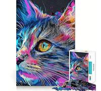 Rompecabezas Paws and Paint de 1000 Piezas para Adultos y Adolescentes Juguete de lógica Clara para Relajarse Corte Artículo de Santa Claus (38x26cm)
