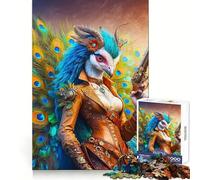 Rompecabezas Peafowl Chronicler de 1000 Piezas para Adolescentes Ayuda a Mejorar la Memoria, diseño Relajante y Divertido, Ideal para armar, Regalo Elegante (38x52cm)