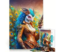 Rompecabezas Peafowl Chronicler de 1000 Piezas para Adolescentes Ayuda a Mejorar la Memoria, diseño Relajante y Divertido, Ideal para armar, Regalo Elegante (38x52cm)