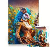 Rompecabezas Peafowl Chronicler de 1000 Piezas para Adultos Desarrolla la Mente y estimula el Cerebro Bordes precisos (50x75cm)