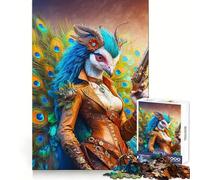 Rompecabezas Peafowl Chronicler de 1000 Piezas para Adultos y Adolescentes Juguete de lógica Clara Tiempo de relajación Corte Artículo de Santa Claus (38x26cm)