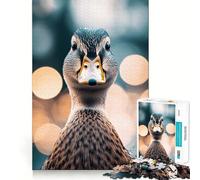 Rompecabezas Peculiar Pato con Mirada Curiosa, Rompecabezas difícil para Adultos, 1000 Piezas, Rompecabezas Mental, Relajante, Arte, Montaje, (38x52cm)