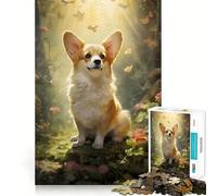 Rompecabezas Pembroke Welsh Corgi para Adolescentes, 1000 Piezas, Think Toy, diversión Relajante, Arte de Corte Limpio, Coleccionable (50x75cm)