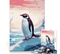 Rompecabezas Penguin Polar Lights para Adolescentes, 1000 Piezas, Juguete para ejercitar la Mente, Divertido y Relajante, Arte para armar, Coleccionable (50x75cm)