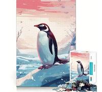 Rompecabezas Penguin Polar Lights para Adolescentes, 1000 Piezas, Juguete para ejercitar la Mente, Divertido y Relajante, Arte para armar, Coleccionable (50x75cm)