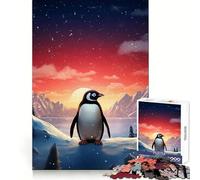 Rompecabezas Penguin Polar Lights para Adultos, 1000 Piezas, Logic Boost Toy Group, Joy Premium Edge, Sorpresa de cumpleaños (50x75cm)