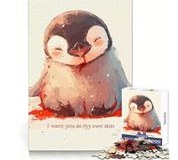 Rompecabezas Penguin Touch Up de 1000 Piezas para Adolescentes, Juguete Mental, Tiempo de Paz, Corte Premium, Regalo artístico (38x52cm)