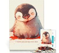 Rompecabezas Penguin Touch Up de 1000 Piezas para Adolescentes, Juguete Mental, Tiempo de Paz, Corte Premium, Regalo artístico (38x52cm)