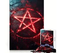 Rompecabezas Pentagrama Ardiente de 1000 Piezas para Adolescentes Ejercicio cognitivo Actividad de Ocio Sin Bordes ásperos Regalo de Temporada (38x26cm)