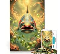 Rompecabezas Peridot Salmon Stonimal de 1000 Piezas para Adolescentes, Juguete para desarrollar la Habilidad Mental, relajación, Corte preciso, (38x52cm)