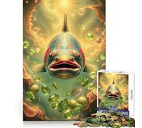 Rompecabezas Peridot Salmon Stonimal de 1000 Piezas para Adolescentes, Juguete para desarrollar la Habilidad Mental, relajación, Corte preciso, (38x52cm)