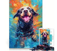 Rompecabezas Perro Submarino 1000 Piezas Juguete de Construcción Focus Ajuste Firme Montaje Seguro Juguete de Entretenimiento para Interiores y Vacaciones (50x75cm)