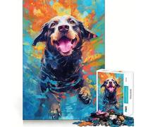 Rompecabezas Perro Submarino de 1000 Piezas para Adolescentes Juego para Estimular la Mentalidad Montaje Firme y Seguro Actividad Divertida para la Familia (38x52cm)