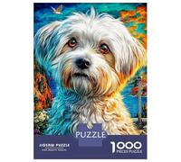 Rompecabezas Perro Westie 1000 Piezas para Adultos Y Familias - Puzzle DIY, Desafío Satisfactorio 52x38cm/1000pcs