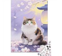 Rompecabezas Persian Gato De 1000 Piezas para Adultos, Rompecabezas Paisaje estético primaveral Adultos, Juego Didáctico Regalos Creativos 1000pcs (75x50cm)