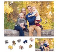 Rompecabezas personalizado para adultos, 200 piezas, 25 x 35 cm, rompecabezas de madera personalizado con tu ftoto, regalos de cumpleaños para mamá papá, rompecabezas personalizados para familiares