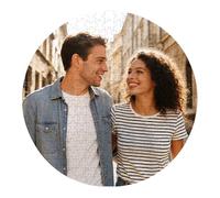 Rompecabezas personalizado para adultos y niños, rompecabezas redondo de madera personalizado, retrato de mascotas, ideas de imagen de paisaje, regalos para familiares, amigos, cumpleaños, día de San