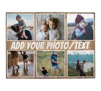 Rompecabezas Personalizados con Fotos de 300/500/1000 Piezas, Día de la Madre cumpleaños Navidad Bodas Adultos Familia Amigos (Horizontal/Vertical/Madera/Papel), 6 imágenes