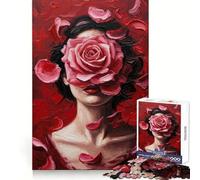 Rompecabezas Pétalos de Pasión de 1000 Piezas para Adultos Juguete Inteligente para el hogar Bordes Lisos Artículo de colección (50x75cm)