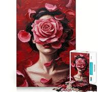 Rompecabezas Pétalos de Pasión de 1000 Piezas para Adultos Juguete Inteligente para el hogar Bordes Lisos Artículo de colección (50x75cm)