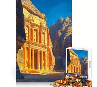 Rompecabezas Petra Treasury de 1000 Piezas para Adolescentes Juguete para desarrollar la Capacidad Mental y Relajarse Corte preciso (50x75cm)