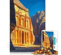 Rompecabezas Petra Treasury de 1000 Piezas para Adolescentes Juguete para desarrollar la Capacidad Mental y Relajarse Corte preciso (50x75cm)