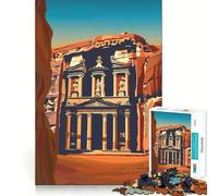 Rompecabezas Petra Treasury de 1000 Piezas para Adolescentes, Juguete para ejercitar la Mente, Ideal para Momentos de Tranquilidad, Ideal para armar, Regalo de Temporada (38x52cm)