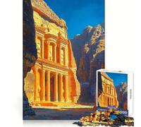 Rompecabezas Petra Treasury de 1000 Piezas para Adolescentes, Juguete Que desafía la Mente, pasatiempo Tranquilo, Corte preciso, Regalo de Temporada (38x52cm)
