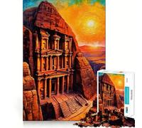 Rompecabezas Petra Treasury Sunset para Adultos, 1000 Piezas, lógica Clara, Juguete, Tiempo Libre, Corte Perfecto, Regalo Creativo (50x75cm)