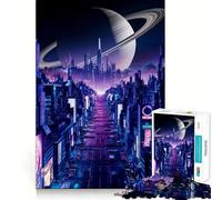 Rompecabezas Phantom Night City de 1000 Piezas para Adolescentes, Juguete de lógica Fuerte, Escape Tranquilo, Borde Transparente, Regalo de cumpleaños (38x52cm)
