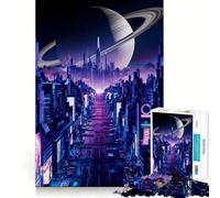 Rompecabezas Phantom Night City para Adultos de 1000 Piezas, Juguete para ejercitar la Mente, diversión Familiar, Corte de precisión, Regalo Encantador (38x26cm)
