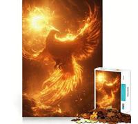 Rompecabezas Phoenix and Sun de 1000 Piezas para Adolescentes Juguete para desarrollar la Habilidad Mental y Relajarse Corte preciso (38x26cm)