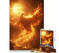 Rompecabezas Phoenix and Sun de 1000 Piezas para Adolescentes Mejora la Memoria Ocio en casa Imagen para armar Un Regalo Encantador (38x52cm)