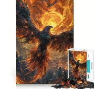 Rompecabezas Phoenix and Sun de 1000 Piezas para Adultos Rompecabezas Mental Suave y Relajante Imagen para armar Artículo de Santa Claus (38x52cm)