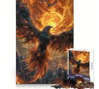 Rompecabezas Phoenix and Sun de 1000 Piezas para Adultos y Adolescentes Ideal para Relajarse, Relajarse y desconectar Corte Suave Regalo conmovedor (50x75cm)