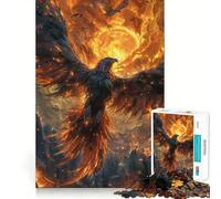Rompecabezas Phoenix and Sun de 1000 Piezas para Adultos y Adolescentes Ideal para Relajarse, Relajarse y desconectar Corte Suave Regalo conmovedor (50x75cm)