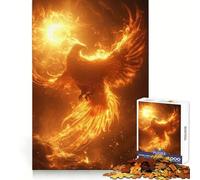 Rompecabezas Phoenix and Sun para Adultos de 1000 Piezas, Juguete para ejercitar la Mente, diversión Familiar, Corte de precisión, Regalo Encantador (50x75cm)