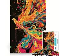 Rompecabezas Phoenix de 1000 Piezas con Colores Vibrantes para Adolescentes Juguete de lógica Estimulante para la Mente Bordes definidos Regalo Ideal para cumpleaños 38x26cm