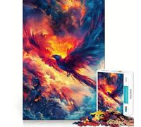 Rompecabezas Phoenix in Fiery Sky para Adolescentes, 1000 Piezas, Rompecabezas Mental, Juego Casual y Relajante, Regalo conmovedor (50x75cm)