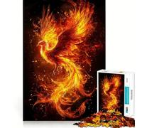 Rompecabezas Phoenix in Flames de 1000 Piezas para Adultos Ideal para Mejorar la Memoria y aliviar el estrés Diseño y Montaje (50x75cm)