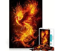 Rompecabezas Phoenix in Flames de 1000 Piezas para Adultos, Juguete Inteligente para el hogar, artículo de Santa Claus con Bordes Afilados (38x26cm)
