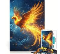 Rompecabezas Phoenix in Flight de 1000 Piezas para Adolescentes, Juguete de lógica Fuerte, Escape Tranquilo, Borde Transparente, Regalo de cumpleaños (50x75cm)