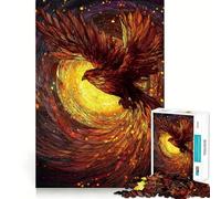 Rompecabezas Phoenix in Flight de 1000 Piezas para Adolescentes, Juguete para ejercitar la Mente, Ideal para Momentos de Tranquilidad, Arte y decoración, Regalo de Temporada (38x26cm)